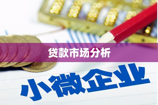 灵武贷款市场分析