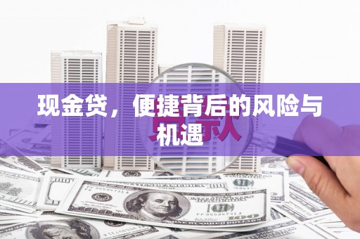 灵武现金贷，便捷背后的风险与机遇