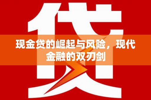 灵武现金贷的崛起与风险，现代金融的双刃剑