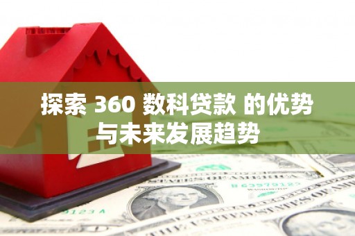 灵武探索 360 数科贷款 的优势与未来发展趋势