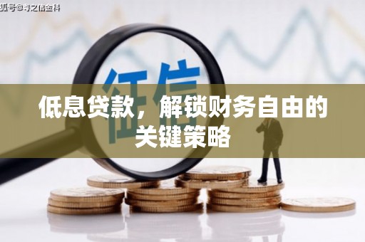 灵武低息贷款，解锁财务自由的关键策略