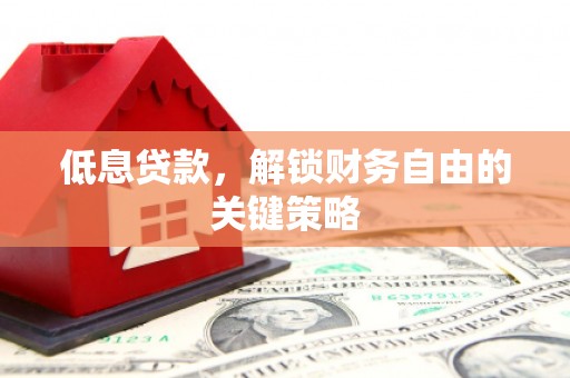 灵武低息贷款，解锁财务自由的关键策略