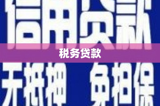 灵武税务贷款