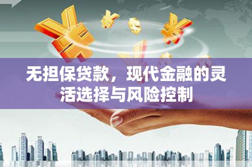 灵武无担保贷款，现代金融的灵活选择与风险控制