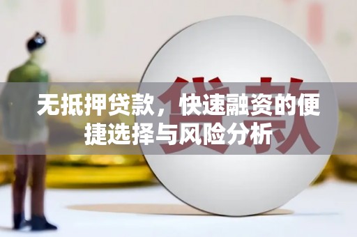 灵武无抵押贷款，快速融资的便捷选择与风险分析