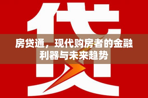 灵武房贷通，现代购房者的金融利器与未来趋势