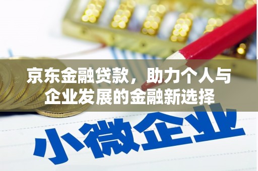 灵武京东金融贷款，助力个人与企业发展的金融新选择