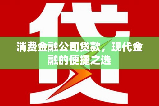 灵武消费金融公司贷款，现代金融的便捷之选