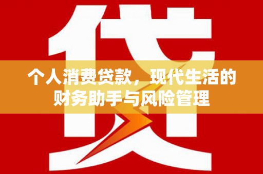 灵武个人消费贷款，现代生活的财务助手与风险管理