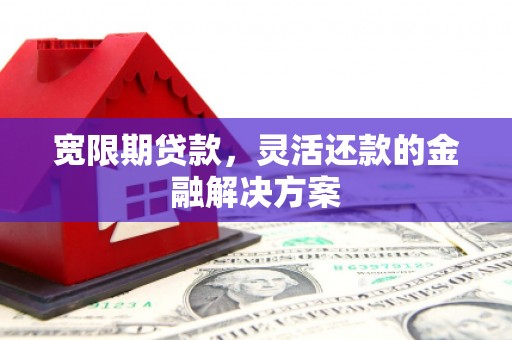 灵武宽限期贷款，灵活还款的金融解决方案