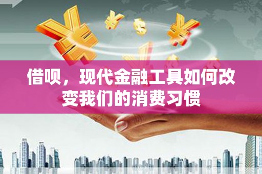 灵武借呗，现代金融工具如何改变我们的消费习惯