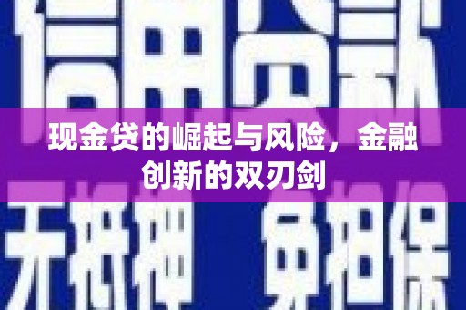 灵武现金贷的崛起与风险，金融创新的双刃剑