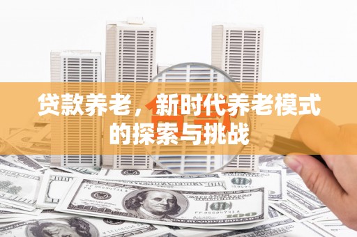 灵武贷款养老，新时代养老模式的探索与挑战