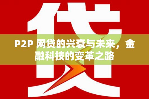 灵武P2P 网贷的兴衰与未来，金融科技的变革之路