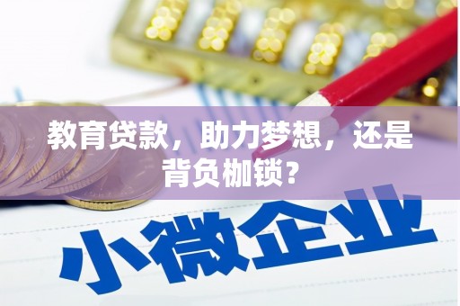 灵武教育贷款，助力梦想，还是背负枷锁？