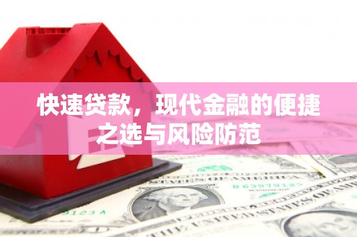 灵武快速贷款，现代金融的便捷之选与风险防范