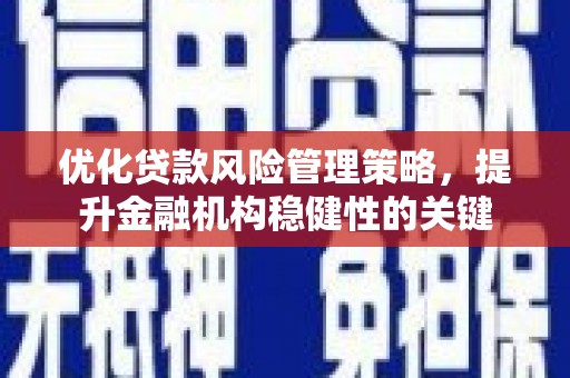 灵武优化贷款风险管理策略，提升金融机构稳健性的关键