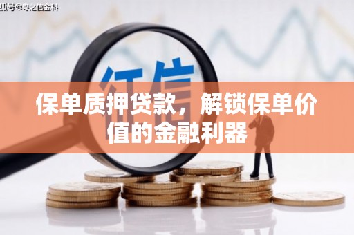 灵武保单质押贷款，解锁保单价值的金融利器