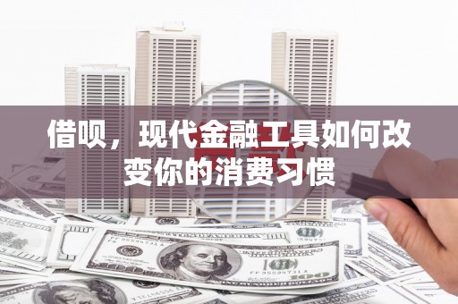 灵武借呗，现代金融工具如何改变你的消费习惯