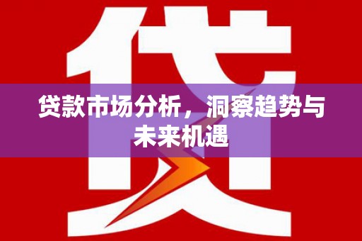 灵武贷款市场分析，洞察趋势与未来机遇