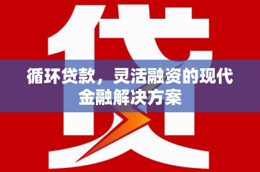 灵武循环贷款，灵活融资的现代金融解决方案