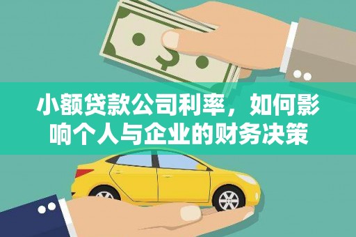 灵武小额贷款公司利率，如何影响个人与企业的财务决策