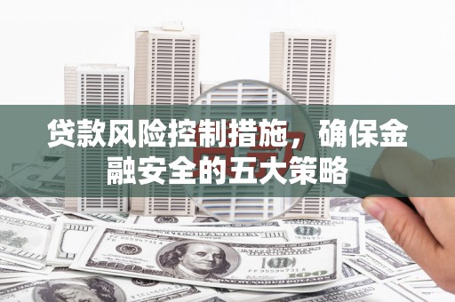 灵武贷款风险控制措施，确保金融安全的五大策略