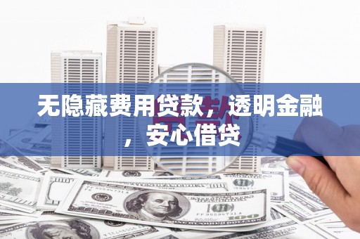 灵武无隐藏费用贷款，透明金融，安心借贷