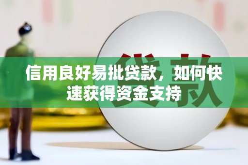 灵武信用良好易批贷款，如何快速获得资金支持