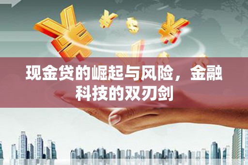 灵武现金贷的崛起与风险，金融科技的双刃剑