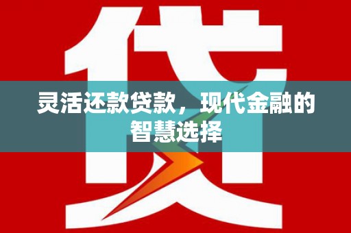 灵武灵活还款贷款，现代金融的智慧选择