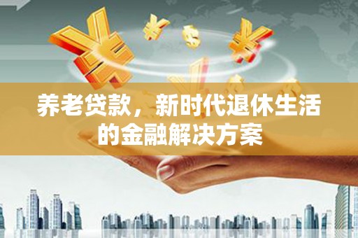 灵武养老贷款，新时代退休生活的金融解决方案