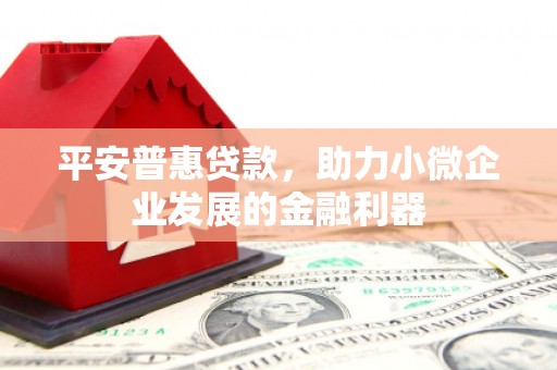 灵武平安普惠贷款，助力小微企业发展的金融利器