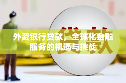 灵武外资银行贷款，全球化金融服务的机遇与挑战