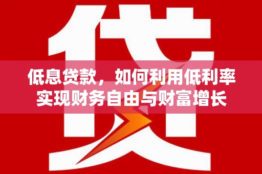 灵武低息贷款，如何利用低利率实现财务自由与财富增长